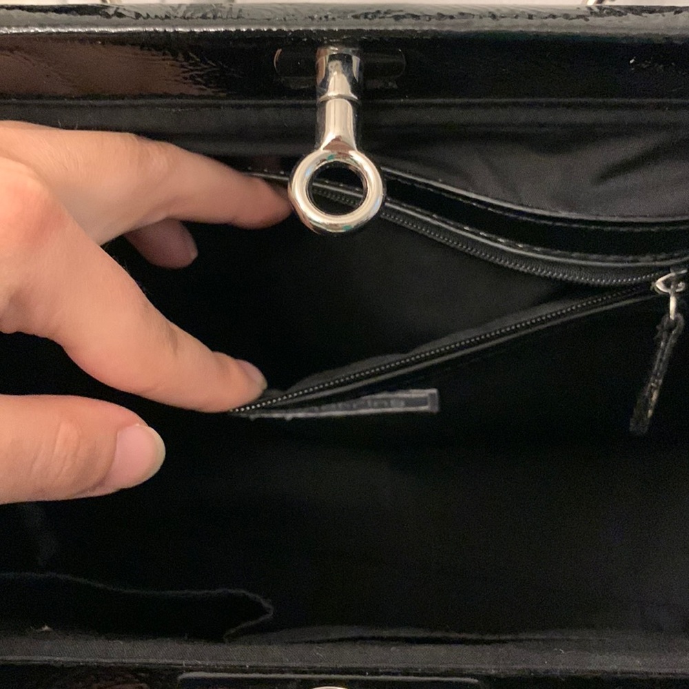 Black Tweed and Black Patent Bag - Picture 17 of 17